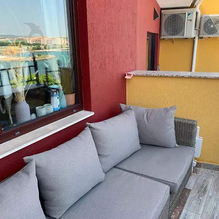 Sea View For Young Family Aheloy, Near Sunny Beach, With Balcony, Pool And Beach,почивка на плажа с балкон, гледка към морето, басейн в ахелой, близо до слънчев бряг * Aheloy